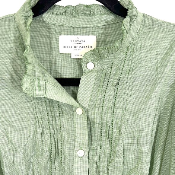 Trovata Birds of Paradis Dress Hildie Green Small New - Picture 2 of 5